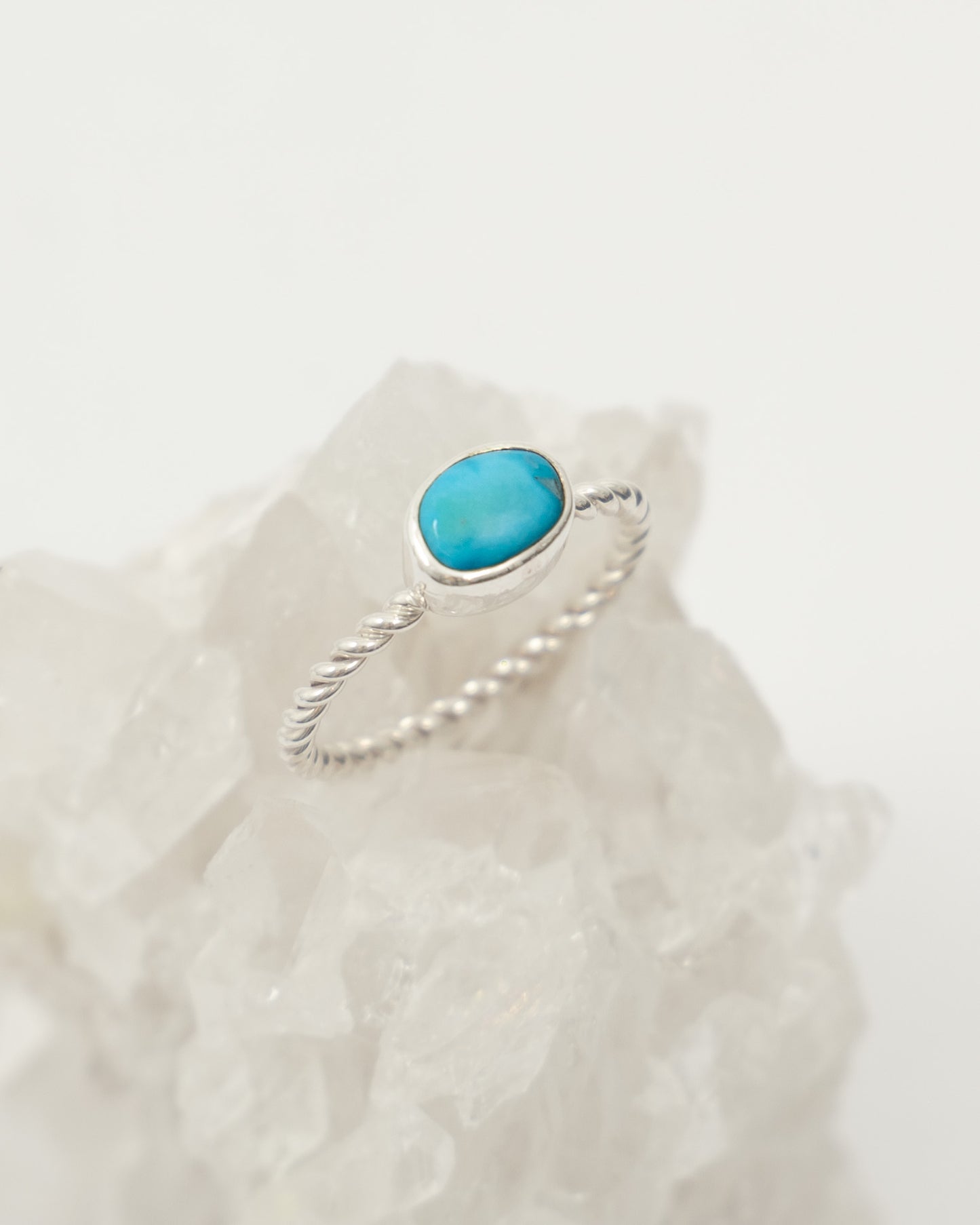 Sleeping Beauty Turquoise Twist Ring