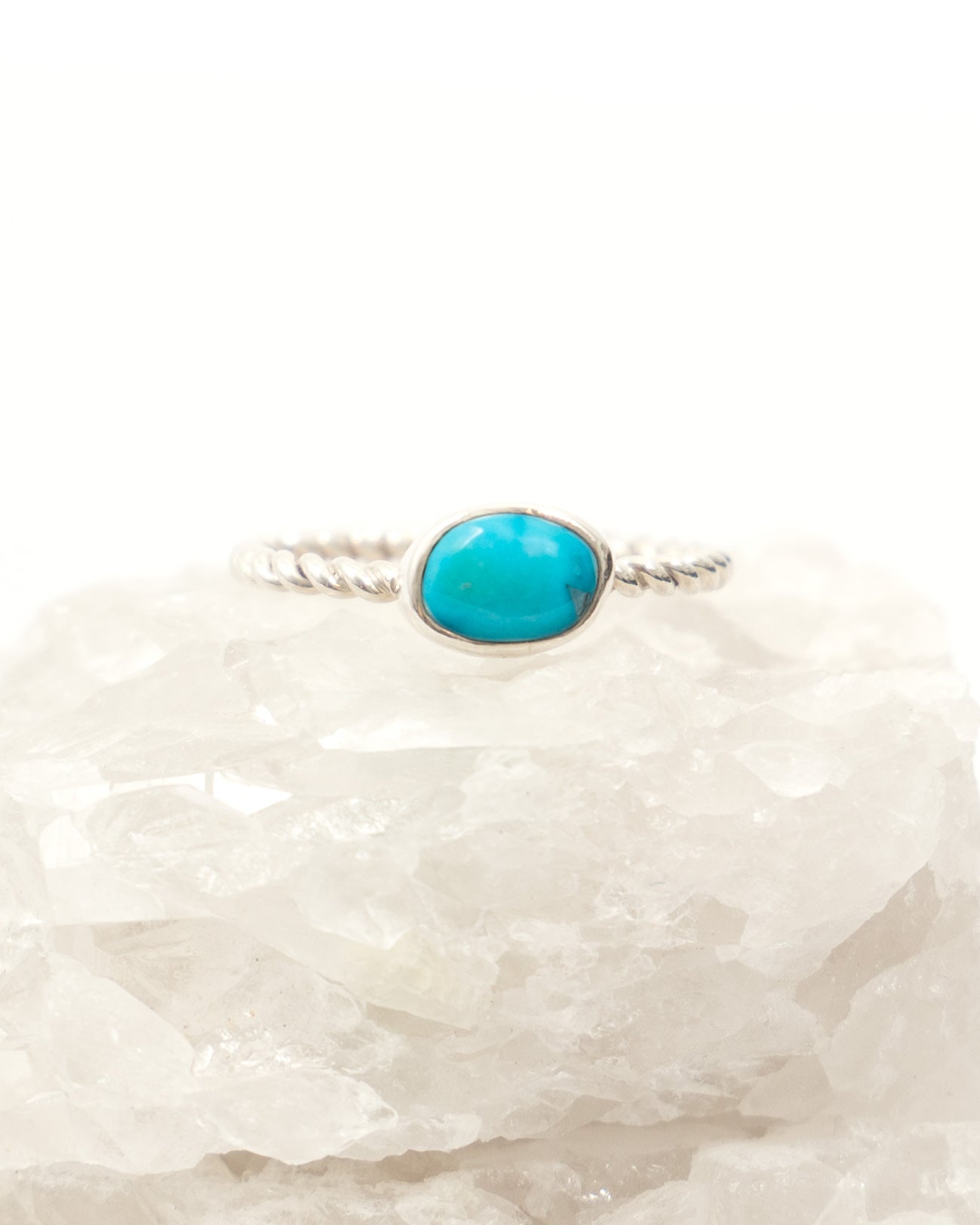 Sleeping Beauty Turquoise Twist Ring